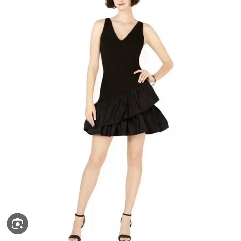 Little Black Vince Camuto Ruffle Dress Size 4